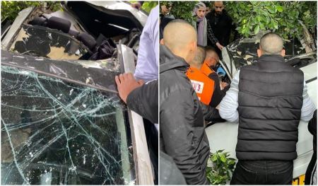إصابة 3 أشخاص بحادث طرق مروع في باقة الغربية